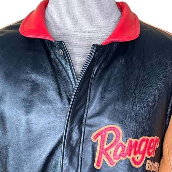 Ranger Boats Men’s Leather Insulated Bomber Style Logo Jacket XL Unique … - Picture 3 of 16